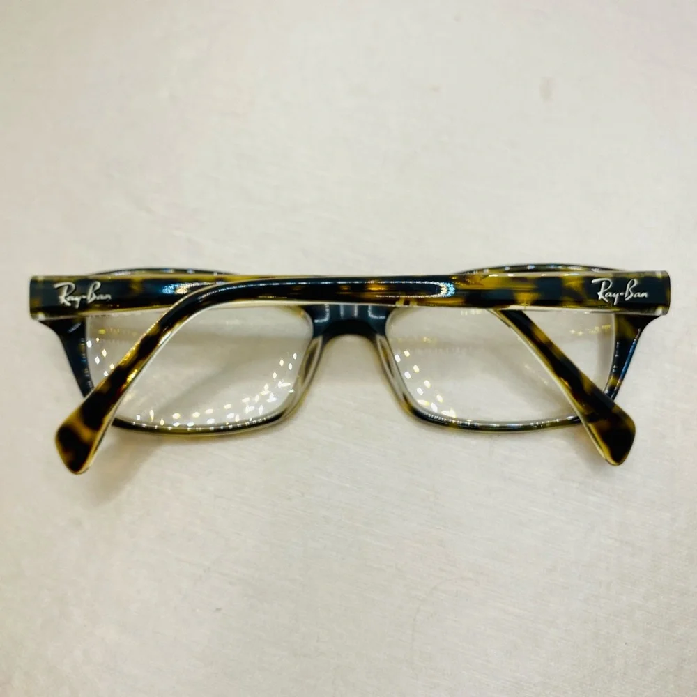 EUC Ray Ban Dark Havana RB 1550 Butterfly Shaped RX Eyeglasses